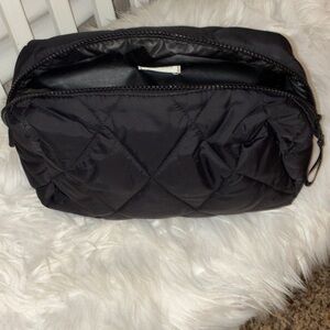Vera Bradley Black Quilted XL Cosmetic Bag